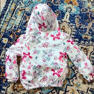 Girls windbreaker jacket. Woodland creatures.